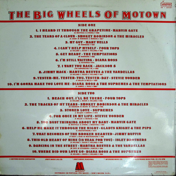 Various - The Big Wheels Of Motown | Motown (IM - 46005) - 2