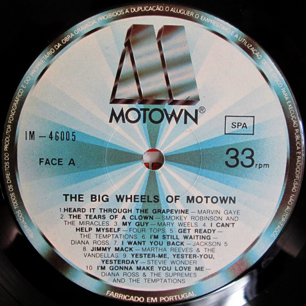 Various - The Big Wheels Of Motown | Motown (IM - 46005) - 3