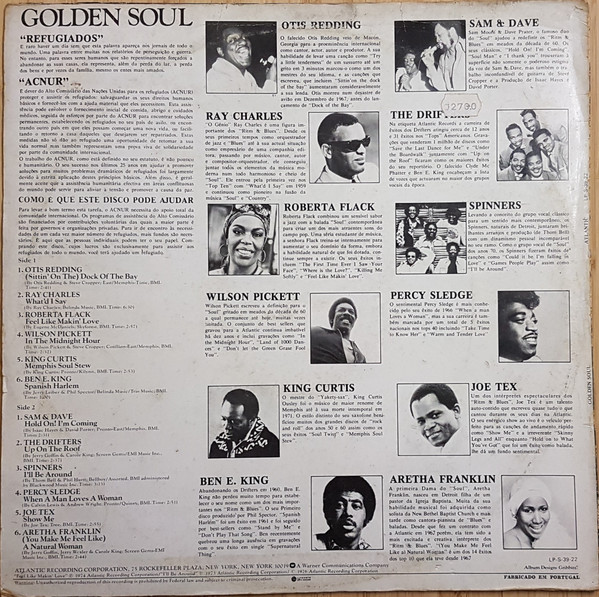 Various - Golden Soul - In Aid Of The World's Refugees | Atlantic (LP-S-39-22) - 2