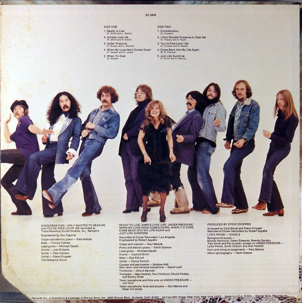 Cold Blood - Lydia | Warner Bros. Records (BS 2806) - 2