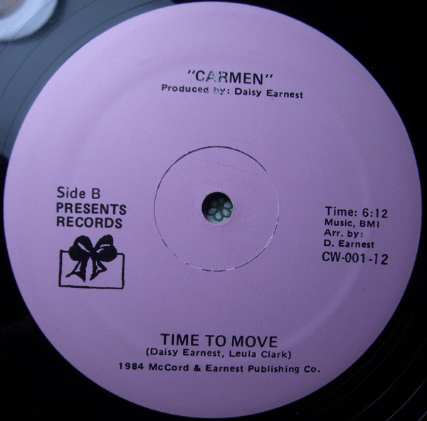 Carmen - Time To Move | Presents Records (CW-001-12) - 2 Carmen - Time To Move | Presents Records (CW-001-12) - 2