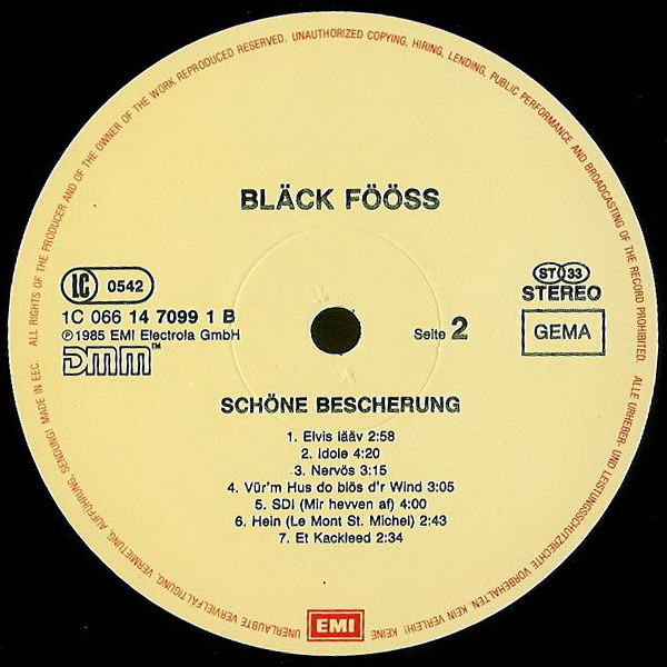 Bläck Fööss - Schöne Bescherung | EMI (1C 066 14 7099 1) - 4