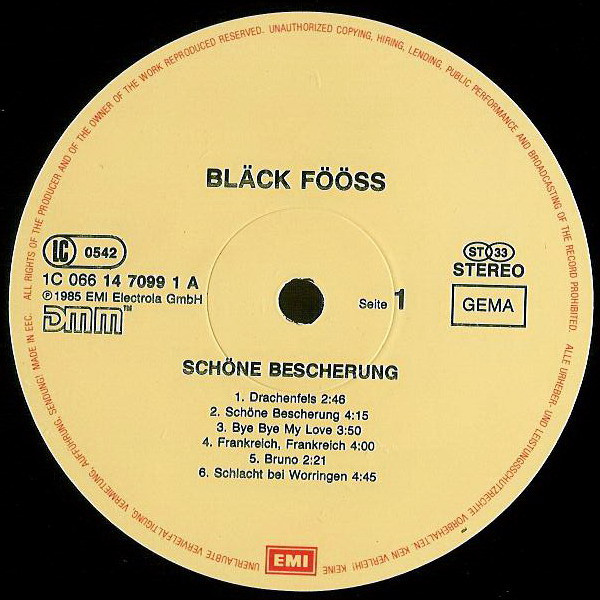 Bläck Fööss - Schöne Bescherung | EMI (1C 066 14 7099 1) - 3