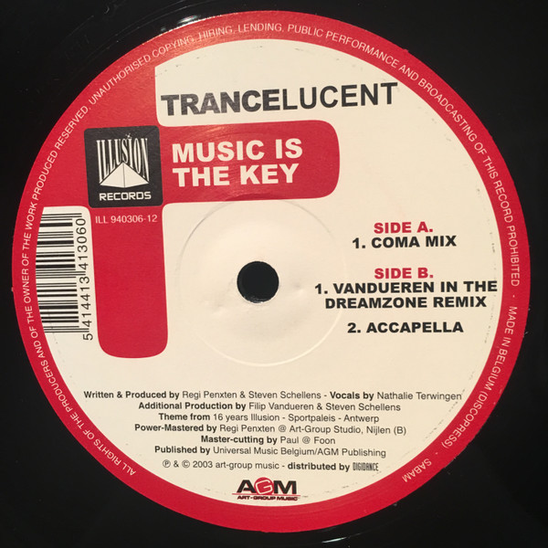 TranceLucent - Music Is The Key (Theme From 16 Years Illusion) | Illusion Records (ILL 940306-12) - 4 TranceLucent - Music Is The Key (Theme From 16 Years Illusion) | Illusion Records (ILL 940306-12) - 4