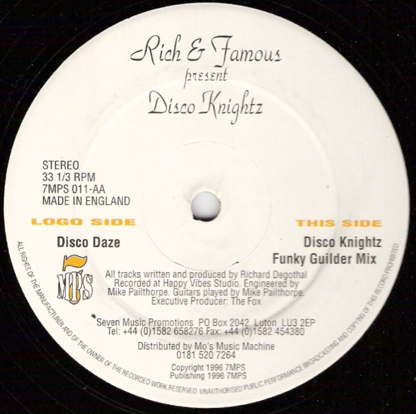 Rich And Famous - Disco Knightz | 7MPS (7MPS 011) - main