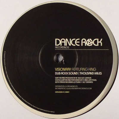 Visionary Featuring King - Dub Rock Sound / Thousand Miles | Dance Rock (DR001)