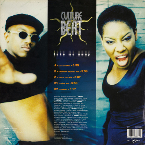 Culture Beat - Take Me Away | Dance Pool (DAN 663384 6) - 2
