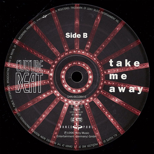 Culture Beat - Take Me Away | Dance Pool (DAN 663384 6) - 4