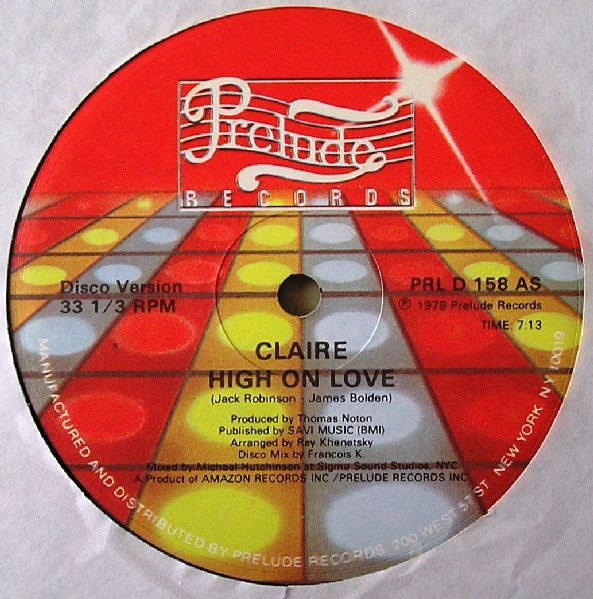 Claire Chevalier - High On Love | Prelude Records (PRL D 158) - main