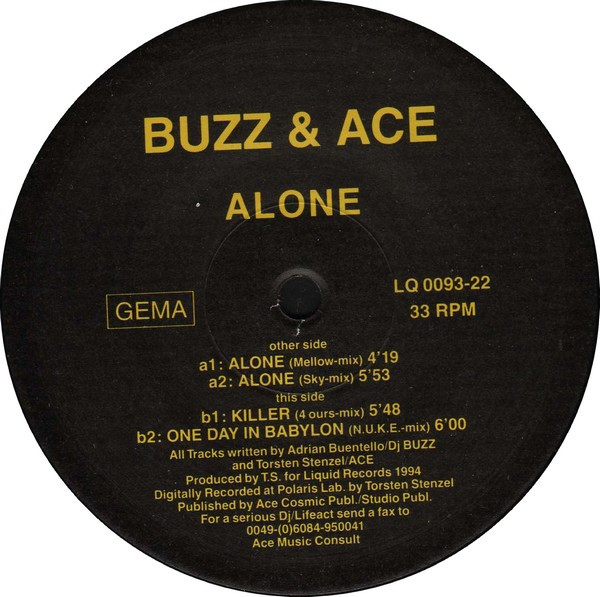 Buzz & Ace - Alone | Liquid Rec. (LQ 0093-22) - main Buzz & Ace - Alone | Liquid Rec. (LQ 0093-22) - main