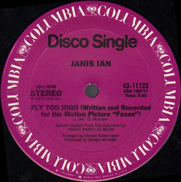 Janis Ian - Fly Too High | Columbia (43-11123) - 2