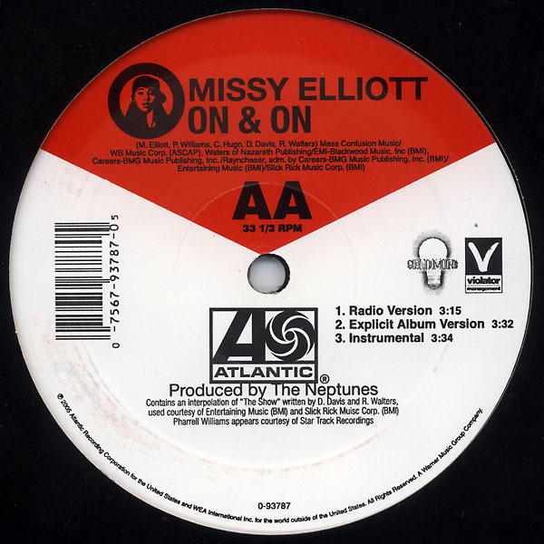 Missy Elliott - Lose Control / On & On | Atlantic (0-93787) - 2 Missy Elliott - Lose Control / On & On | Atlantic (0-93787) - 2