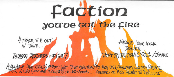 Faction - You've Got The Fire | Bluurg Records (FISH 7) - 3