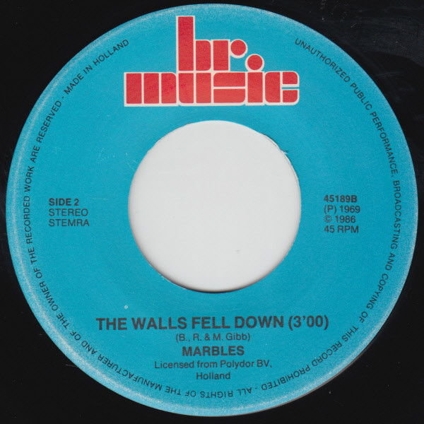 Marbles - Only One Woman / The Walls Fell Down | BR Music (45189) - 4