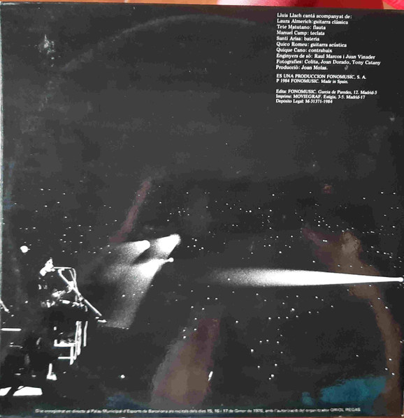 Lluis Llach - Barcelona, Gener De 1976 | Fonomusic (89.2035/6) - 2