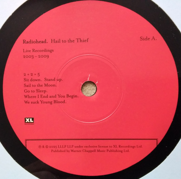 Radiohead - Hail To The Thief (Live Recordings 2003 - 2009) LP | XL Recordings (XL1563LP) - 3