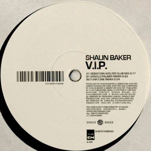 Shaun Baker - V.I.P. | Sushi Tunes (Sushitunes023)