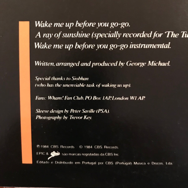 Wham! - Wake Me Up Before You Go-Go | Epic (EPC A 12.4440) - 3 Wham! - Wake Me Up Before You Go-Go | Epic (EPC A 12.4440) - 3
