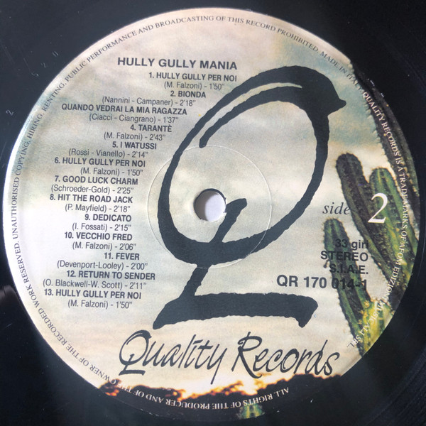 Various - Hully Gully Mania | Quality Records (QR 170 014 1) - main Various - Hully Gully Mania | Quality Records (QR 170 014 1) - main