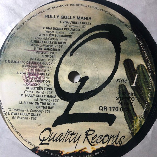 Various - Hully Gully Mania | Quality Records (QR 170 014 1) - 2 Various - Hully Gully Mania | Quality Records (QR 170 014 1) - 2