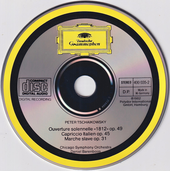 Pyotr Ilyich Tchaikovsky - Chicago Symphony Orchestra , Daniel Barenboim - Ouverture »1812« / Capriccio Italien / Marche Slave | Deutsche Grammophon (400 035-2) - 3 Pyotr Ilyich Tchaikovsky - Chicago Symphony Orchestra , Daniel Barenboim - Ouverture »1812« / Capriccio Italien / Marche Slave | Deutsche Grammophon (400 035-2) - 3