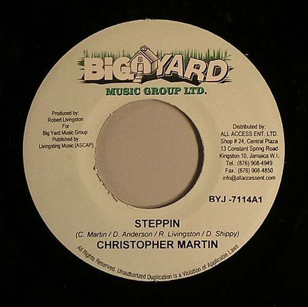 Christopher Martin / Voicemail - Steppin / Gal A Hype | Big Yard Music Group Ltd. (BYJ-7114)