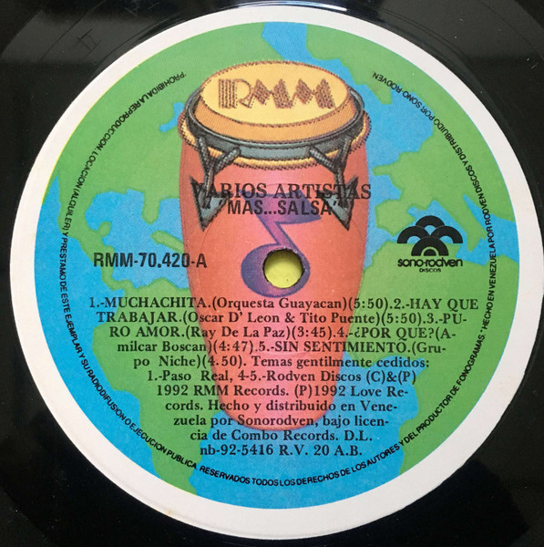 Various - Mas Salsa | RMM Records (RMM-70.420) - 3 Various - Mas Salsa | RMM Records (RMM-70.420) - 3