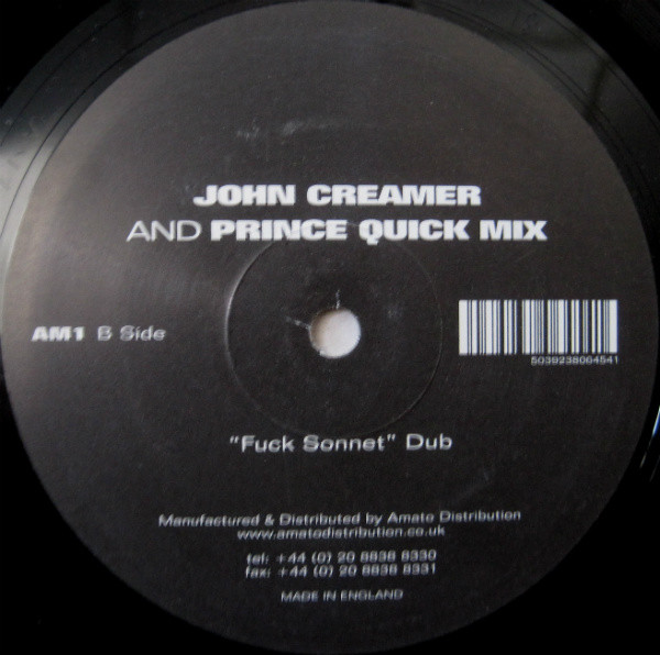 John Creamer And Prince Quick Mix - Fuck Sonnet | Amato International (AM1) - 3