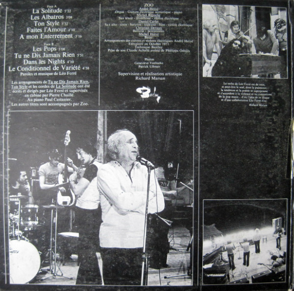 Léo Ferré - La Solitude [Vinyl] | Barclay (80119) - 2
