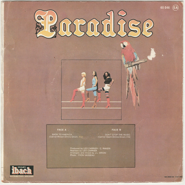 Paradise - Back To America | Disques Ibach (60 046) - 2