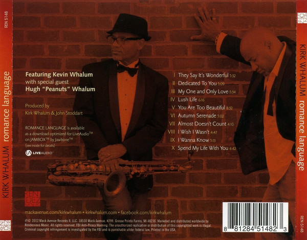 Kirk Whalum - Romance Language | Mack Avenue (REN 5148) - 2