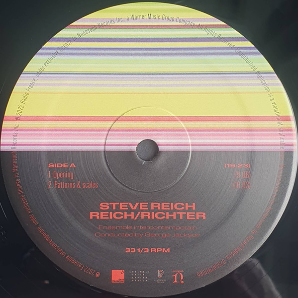 Steve Reich / Ensemble Intercontemporain Conducted By George Jackson - Reich/Richter | Nonesuch (075597911886) - 2