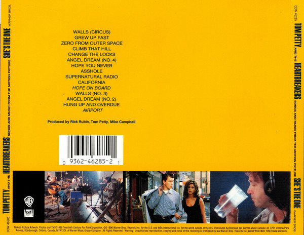 Tom Petty And The Heartbreakers - She's The One - Songs And Music From The Motion Picture [CD] | Warner Bros. Records (CDW 46285) - 2