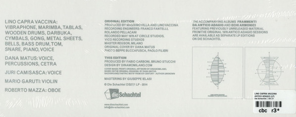 Lino Capra Vaccina - Antico Adagio | Die Schachtel (DS27/1 LP) - 4