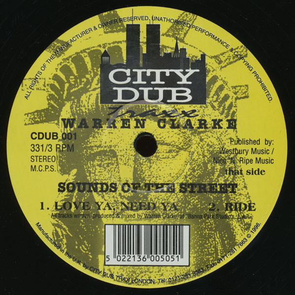 Warren Clarke - Sounds Of The Street | City Dub Traxx (CDUB 001) - 2