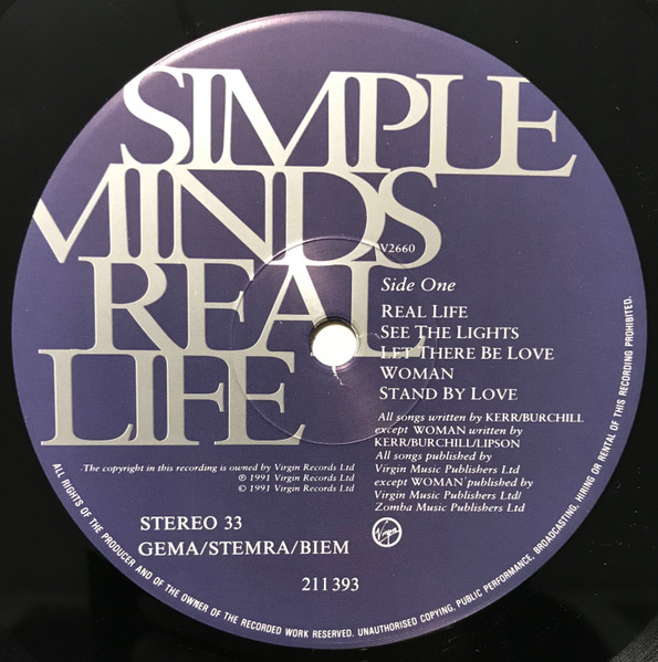 Simple Minds - Real Life | Virgin (V 2660) - 3 Simple Minds - Real Life | Virgin (V 2660) - 3
