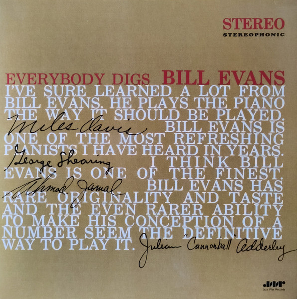 Bill Evans - Everybody Digs Bill Evans | Jazz Wax Records (JWR 4517)