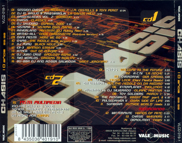 Chasis - 10 Años 89/99