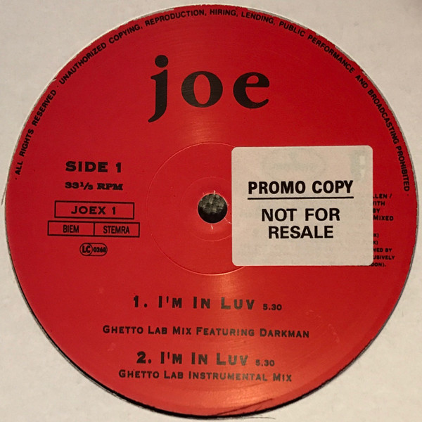Joe - I'm In Luv | Mercury (JOE X1) - 2