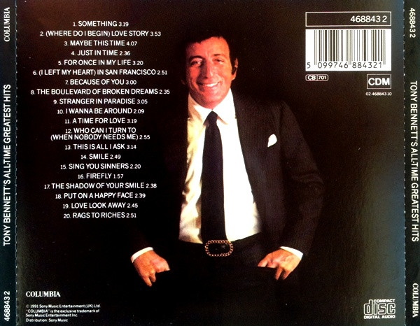 Tony Bennett - Tony Bennett's All Time Greatest Hits | Columbia (468843 2) - 3