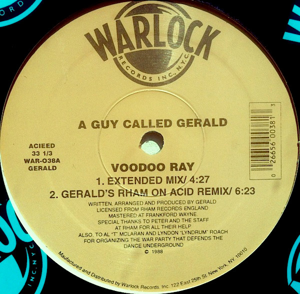 A Guy Called Gerald - Voodoo Ray | Warlock Records (WAR-038) - main