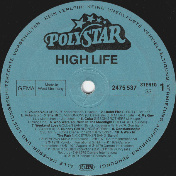 Various - High Life | Polystar (2475 537) - 3