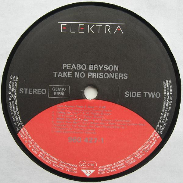 Peabo Bryson - Take No Prisoners | Elektra (960 427-1) - 2 Peabo Bryson - Take No Prisoners | Elektra (960 427-1) - 2