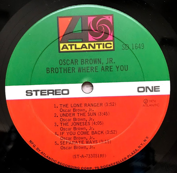 Oscar Brown Jr. - Brother Where Are You | Atlantic (SD 1649) - 3 Oscar Brown Jr. - Brother Where Are You | Atlantic (SD 1649) - 3