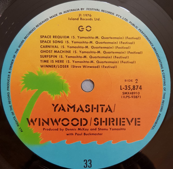 Stomu Yamash'ta / Steve Winwood / Michael Shrieve - Go | Island Records (L 35874) - 4