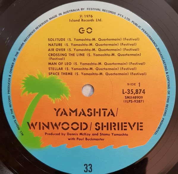 Stomu Yamash'ta / Steve Winwood / Michael Shrieve - Go | Island Records (L 35874) - 3