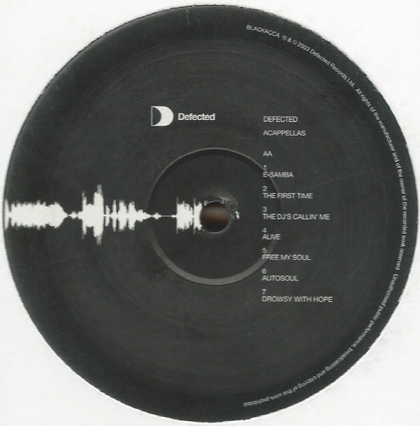 Various - Defected Acappellas Black | Defected (BLACKACCA) - 3 Various - Defected Acappellas Black | Defected (BLACKACCA) - 3