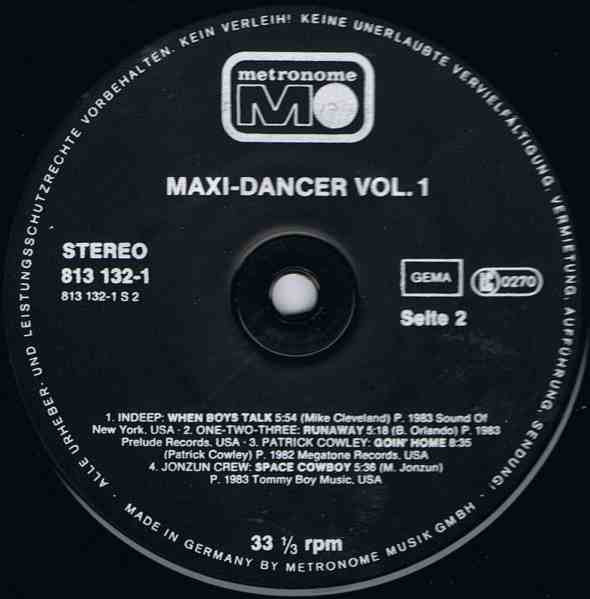 Various - Maxi-Dancer Vol. 1 | Metronome (813 132-1) - 4