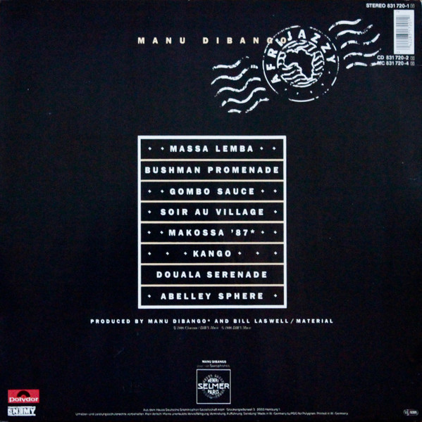 Manu Dibango - Afrijazzy | Polydor (831 720-1) - 2 Manu Dibango - Afrijazzy | Polydor (831 720-1) - 2