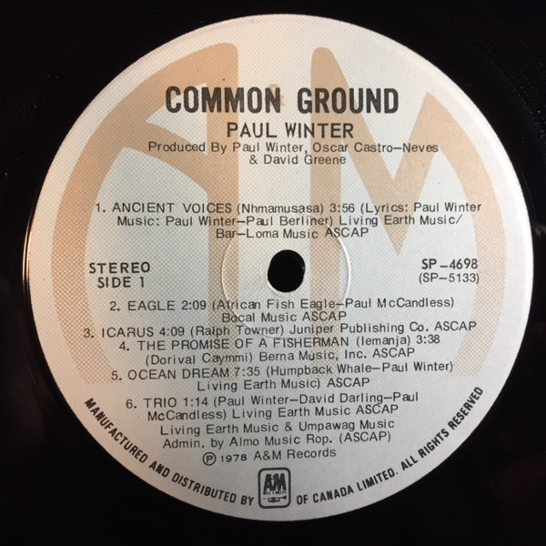Paul Winter - Common Ground | A&M Records (SP-4698) - 3 Paul Winter - Common Ground | A&M Records (SP-4698) - 3